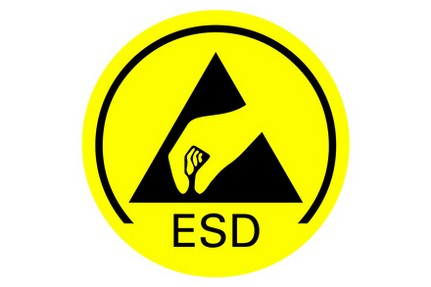 Electrostatic discharge warning symbol