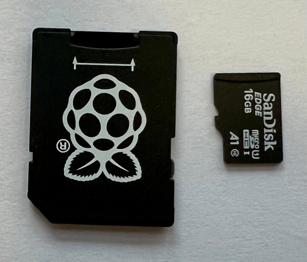 MicroSD card and SD adapter