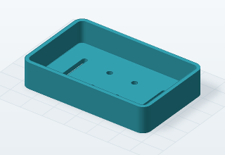 Actual mesh of Strapped battery cradle