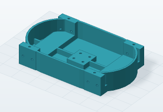 Actual mesh of Capsule body with outriggers