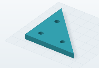 Actual mesh of Triangular corner gusset