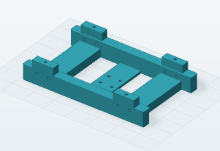 Actual mesh of Twin-rail ladder frame