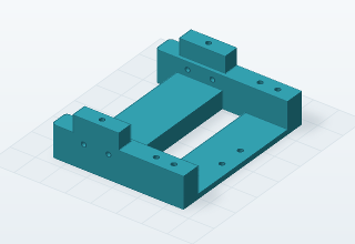 Actual mesh of Split modular frame · rear half