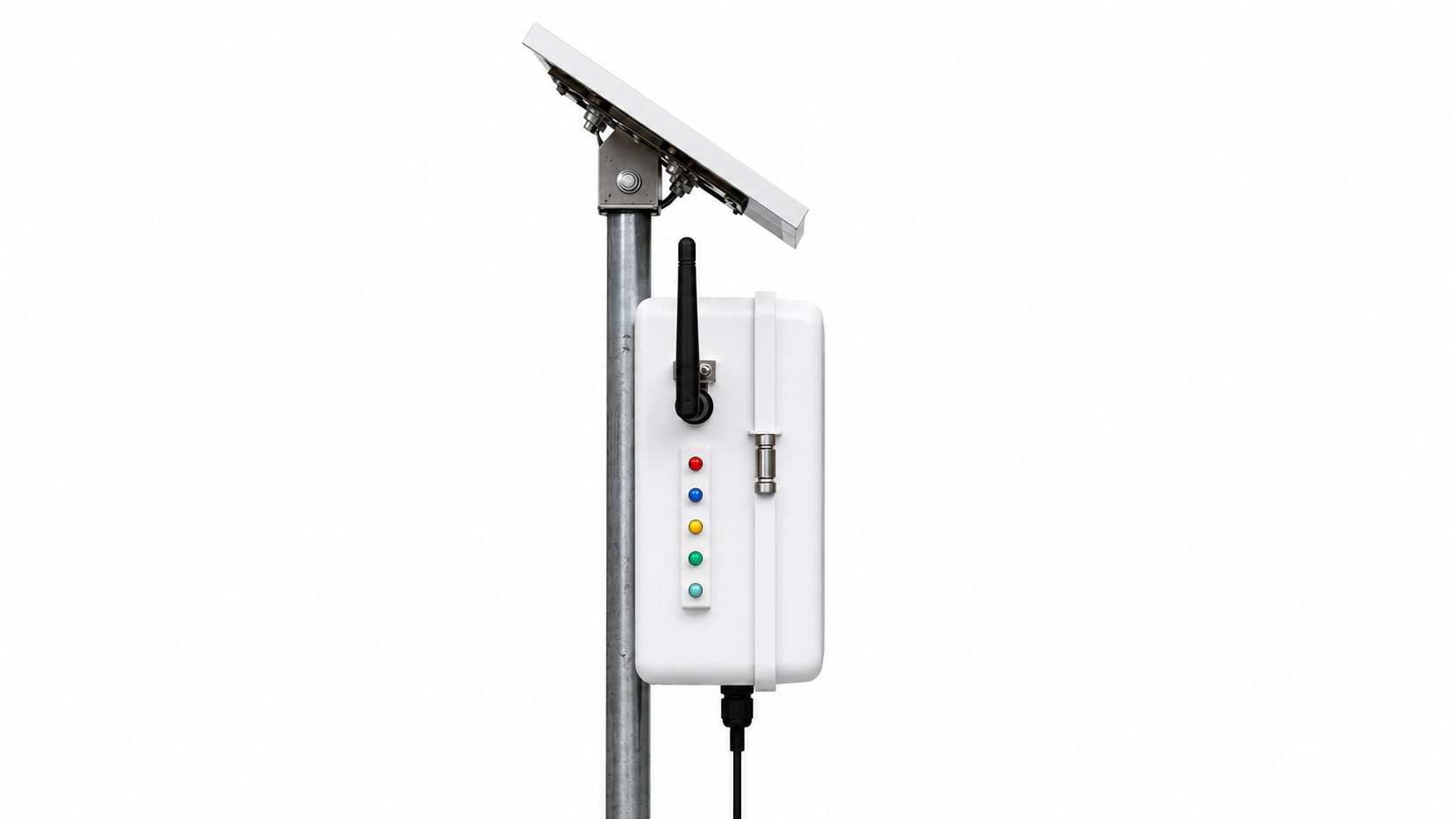 Adaptive Agrotech Sensormate Plus wireless sensor node shown from an angled view