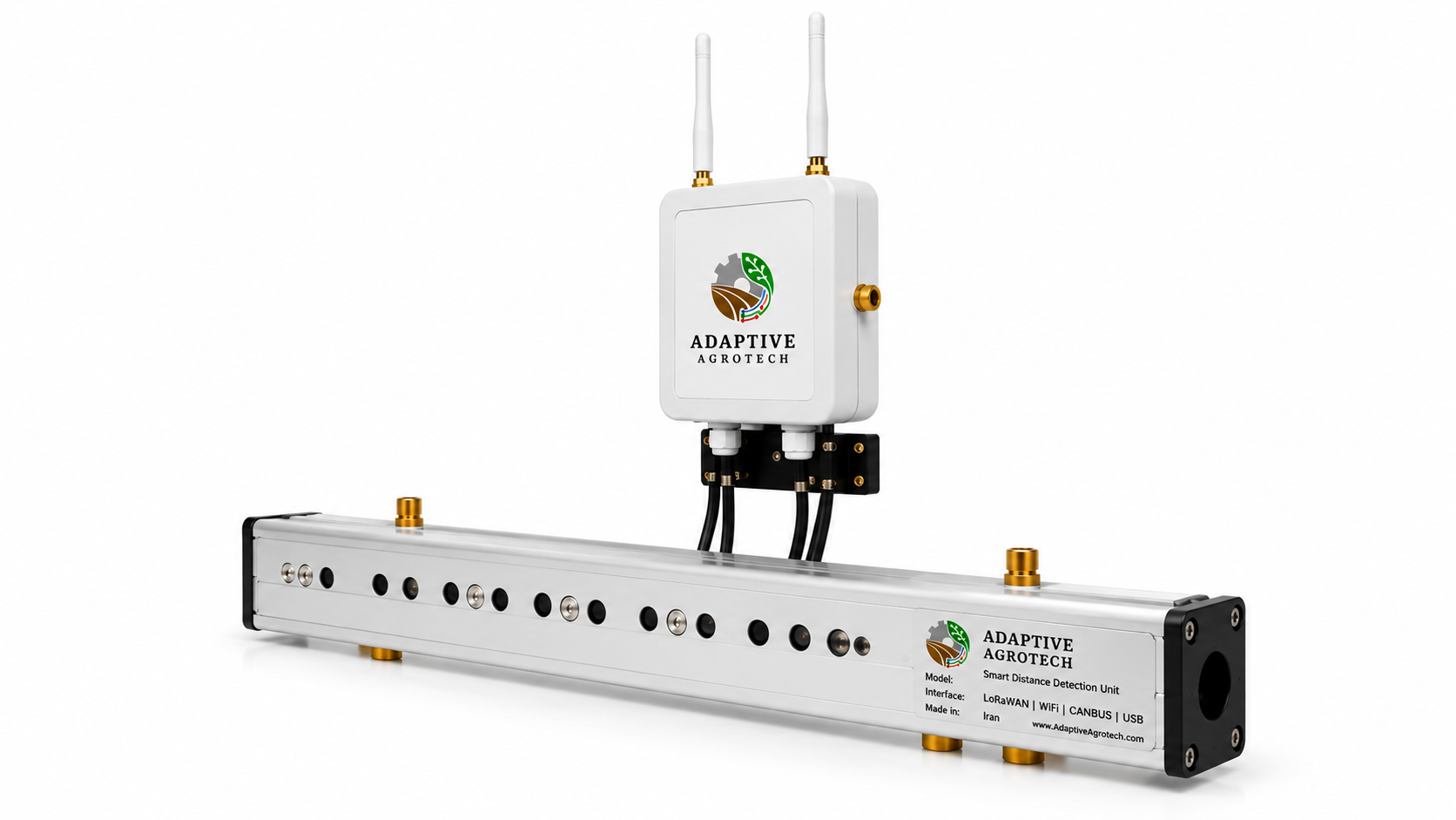 Adaptive Agrotech Smart Distance Detection IoT Sensor System three-quarter view