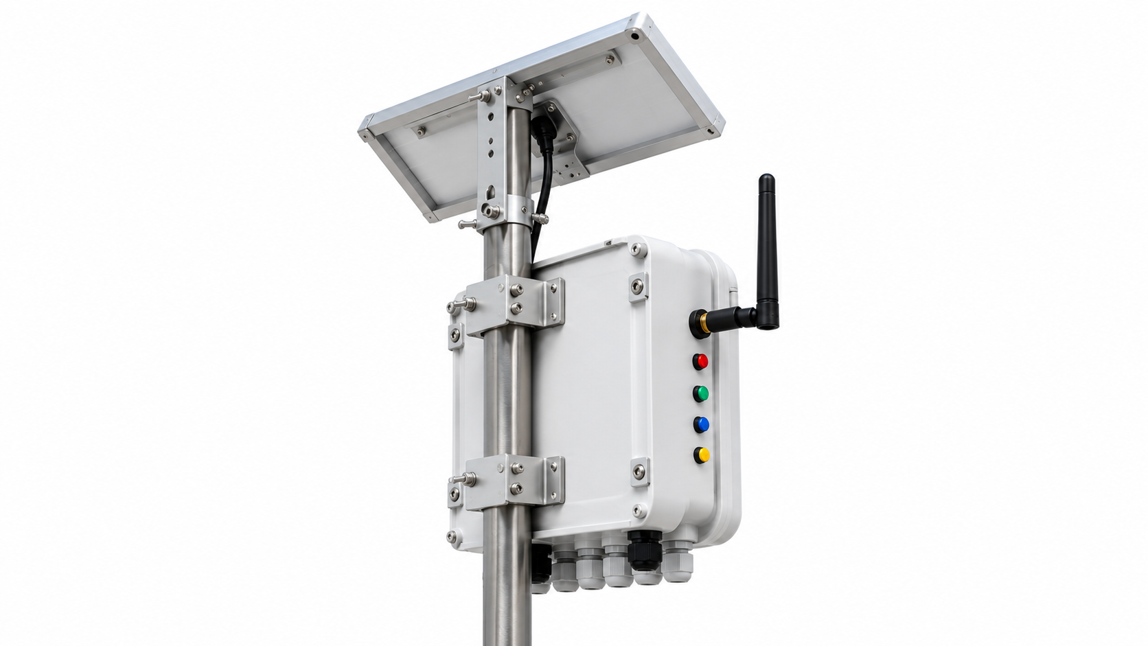Adaptive AgroTech Smart Wireless Sensing Node rear mounting view